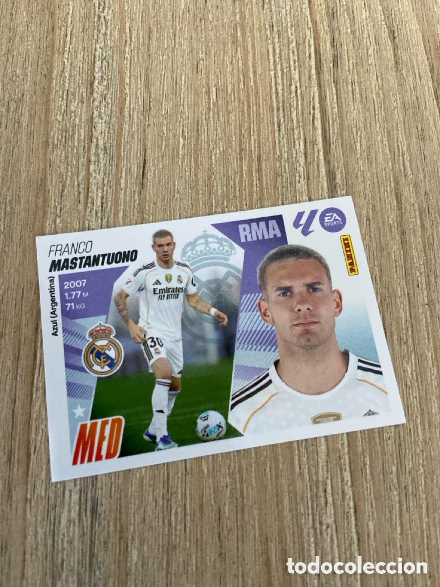 Fu&szlig;ball-Sticker: MASTANTUONO REAL MADRID FICHAJE 46 3&ordf; EDICION PANINI LIGA ESTE 25-26