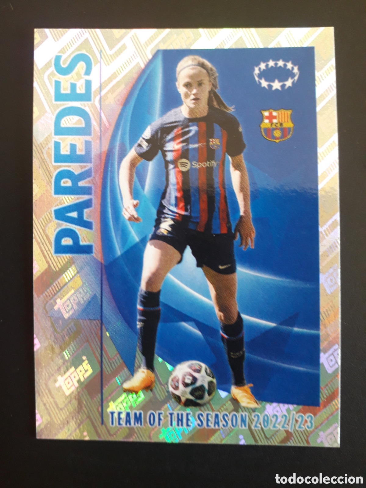 Cromos de F&uacute;tbol: PAREDES FC BARCELONA TEAM N&deg; 18 UEFA CHAMPIONS LEAGUE SEASON TOPPS 23 24 2023 2024 PEDIDO M&Iacute;NIMO 3&euro;.