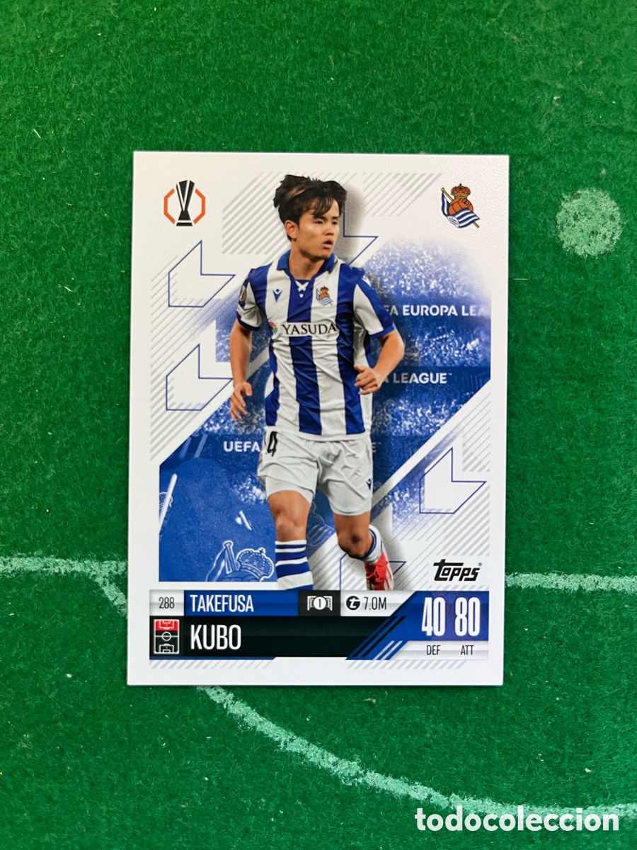 Fu&szlig;ball-Sticker: 288 TAKEFUSA KUBO REAL SOCIEDAD MATCH ATTAX 2024 2025 TOPPS