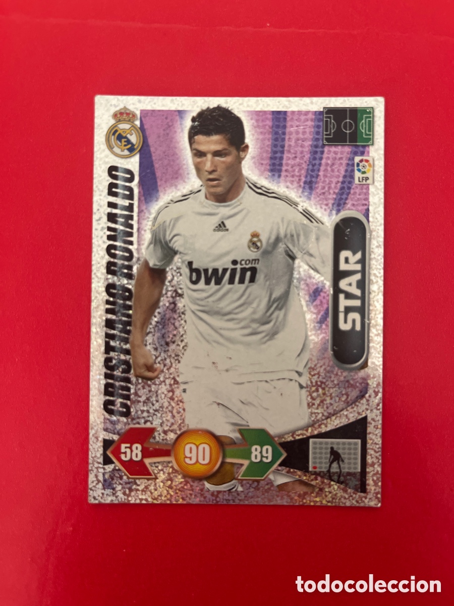 Cromos de F&uacute;tbol: CRISTIANO RONALDO STAR REAL MADRID 144 ADRENALYN 2009 2010 PANINI XL 09 10 CARTA CROMO FUTBOL