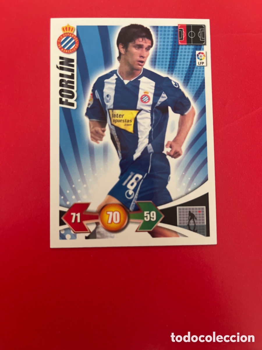 Cromos de Futebol: FORLIN R.C.D.ESPA&Ntilde;OL 96 ADRENALYN 2009 2010 PANINI XL 09 10 CARTA CROMO FUTBOL
