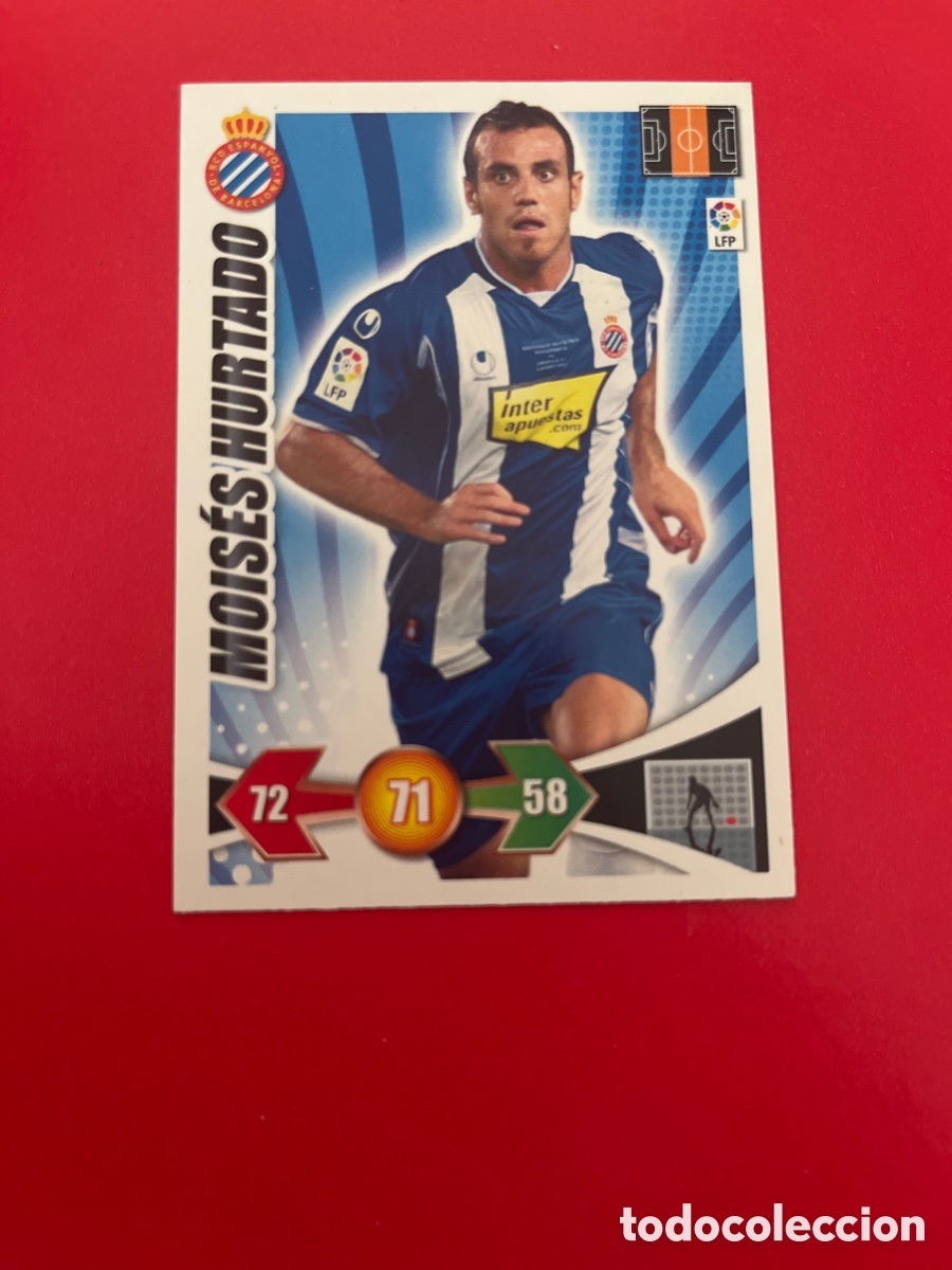 Cromos de Futebol: MOISES HURTADO R.C.D.ESPA&Ntilde;OL 98 ADRENALYN 2009 2010 PANINI XL 09 10 CARTA CROMO FUTBOL