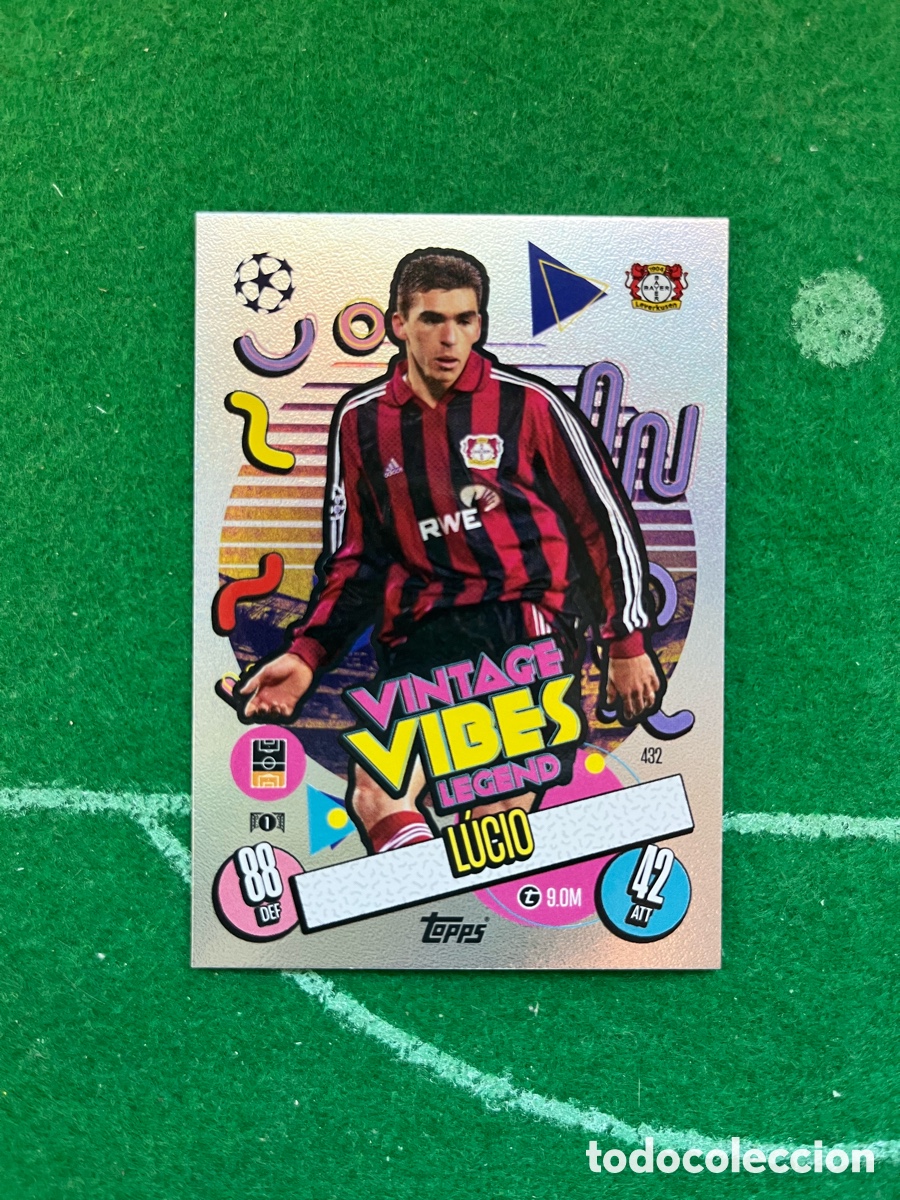 Cromos de F&uacute;tbol: 432 LUCIO BAYER LEVERKUSEN MATCH ATTAX 2024 2025 TOPPS VINTAGE VIBES LEGEND