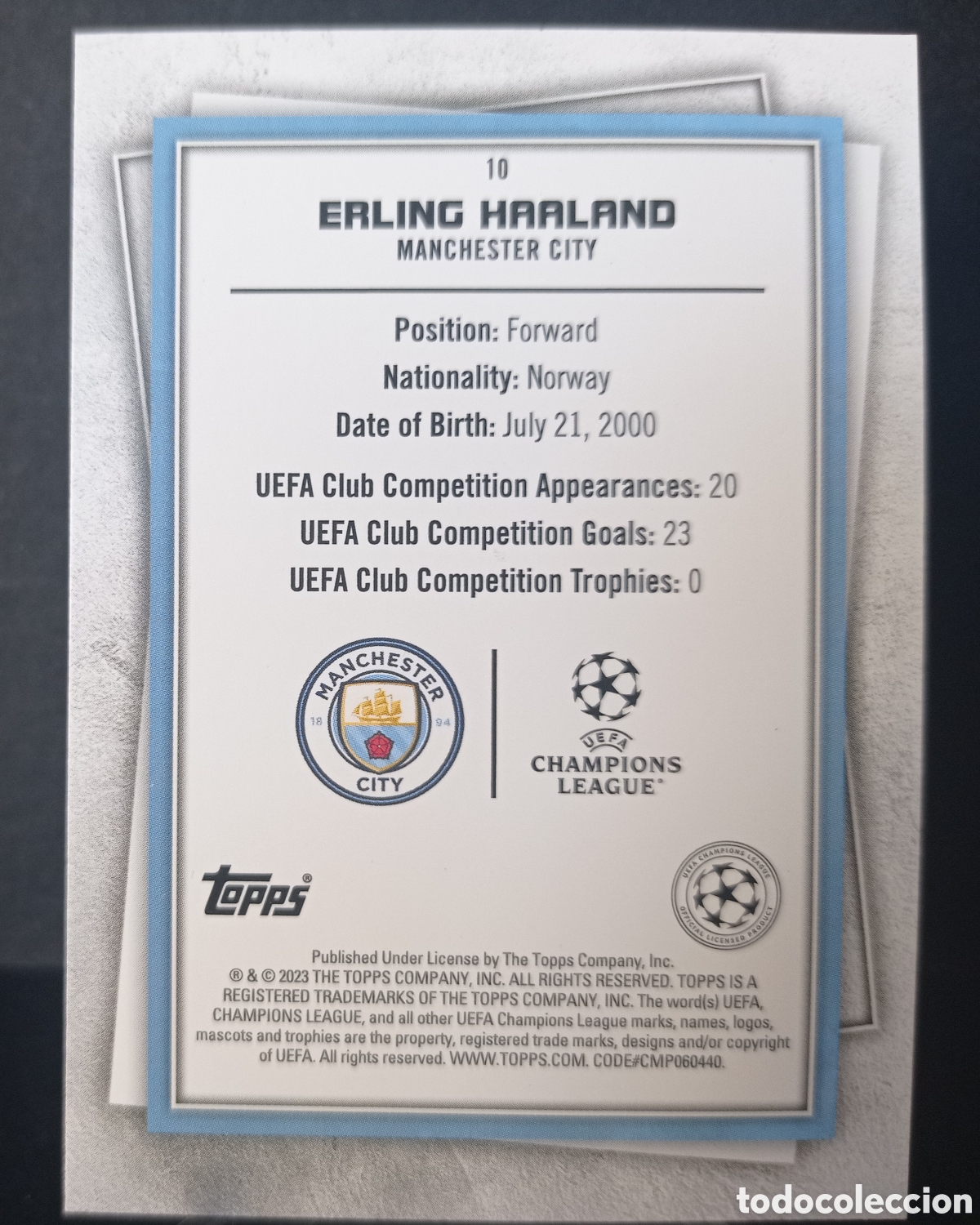 Cromos de f&uacute;tbol: HAALAND COMMON ACTION - Foto 2