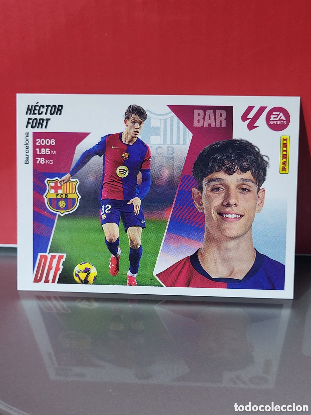 Cromos de Futebol: HECTOR FORT FC BARCELONA BAR&Ccedil;A N&ordm; 9B LIGA ESTE 25 26 2025 2026 PANINI