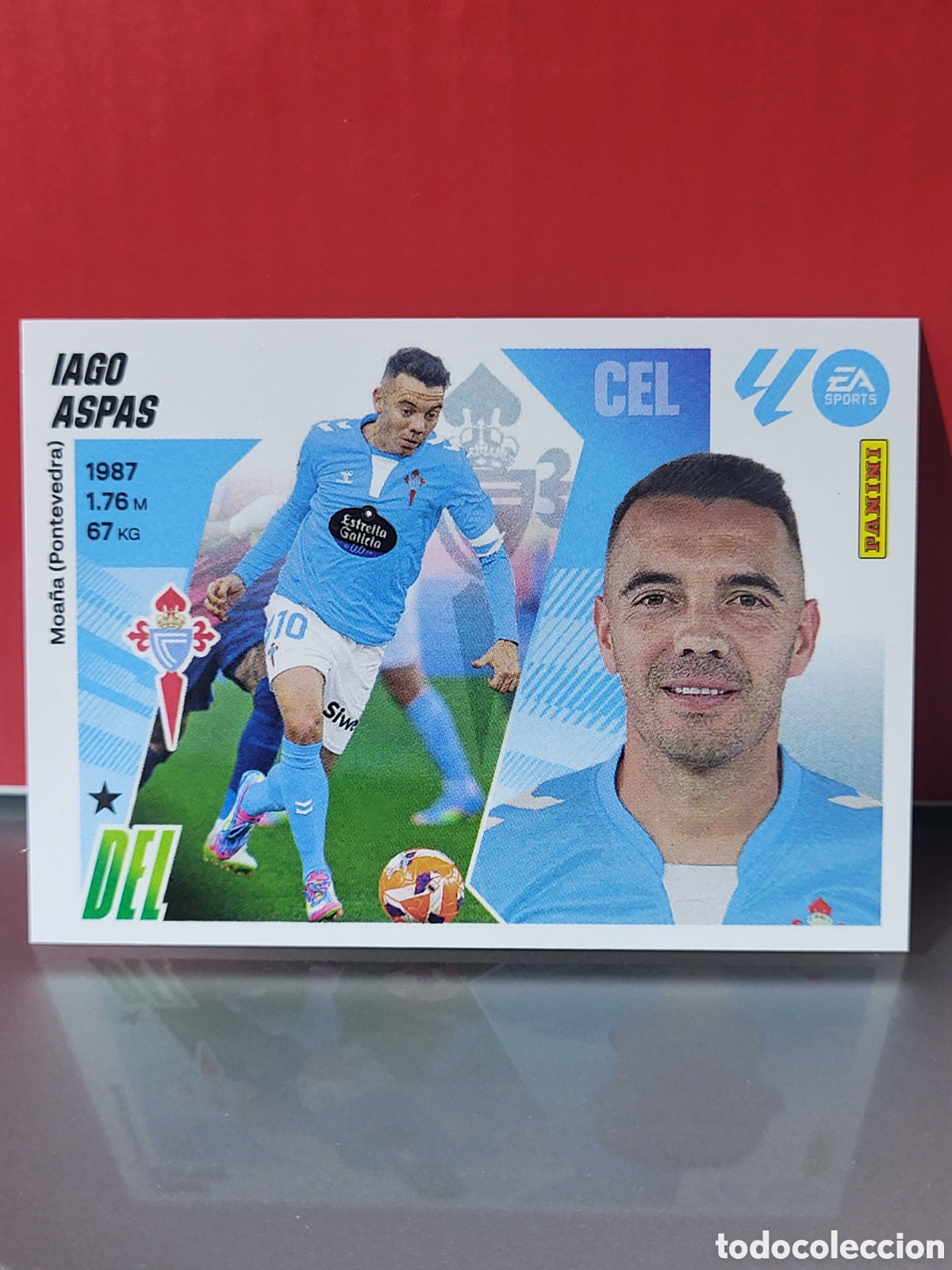 Fu&szlig;ball-Sticker: IAGO ASPAS RC CELTA N&ordm; 20 LIGA ESTE 25 26 2025 2026 PANINI