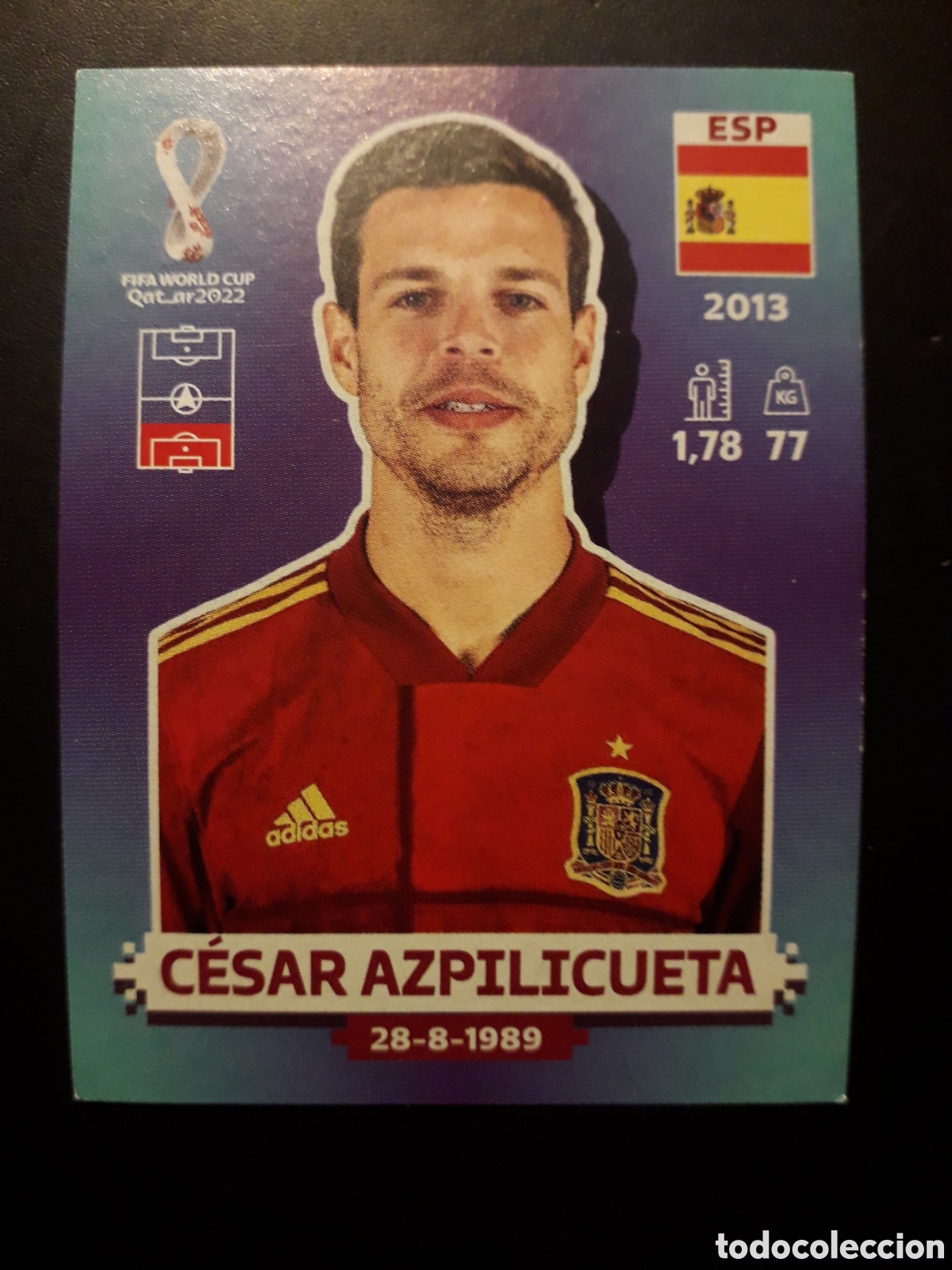 Cromos de F&uacute;tbol: C&Eacute;SAR AZPILUCUETA ESPA&Ntilde;A N&deg; 5 COPA MUNDIAL DE F&Uacute;TBOL QATAR 2022 22 PANINI SIN PEGAR PEDIDO M&Iacute;NIMO 3&euro;