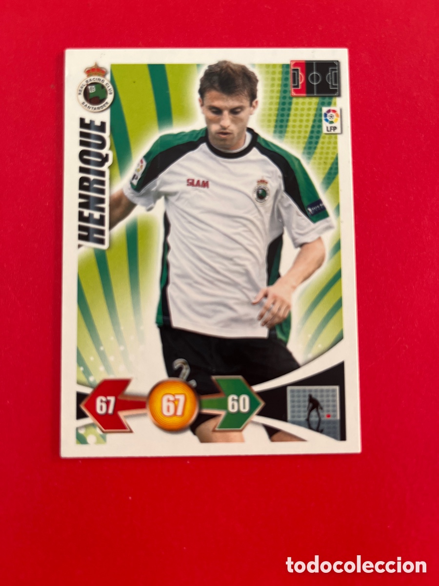 Figurine di Calcio: HENRIQUE RACING 202 ADRENALYN 2009 2010 PANINI XL 09 10 CROMOS CARTA FUTBOL