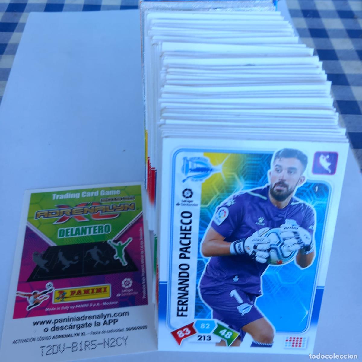 Cromos de F&uacute;tbol: Lote de 222 cartas de Adrenalyn 2019-20