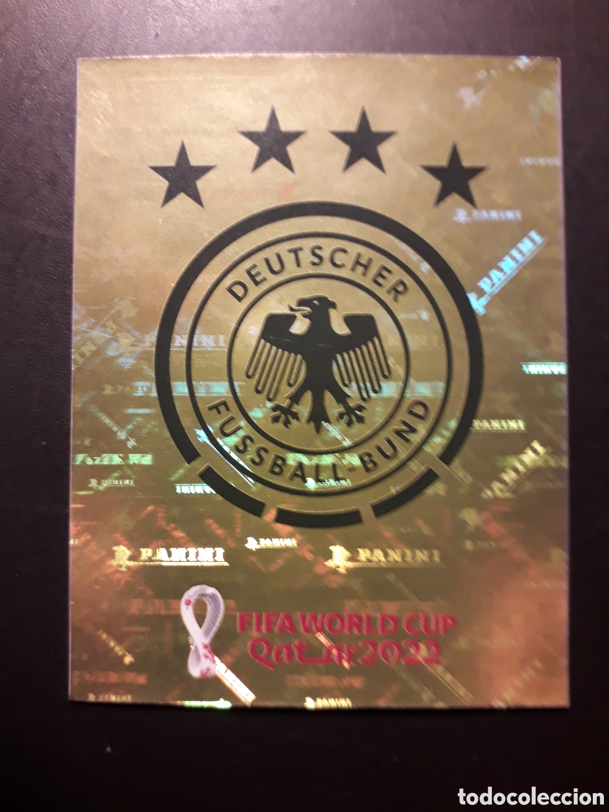 Cromos de F&uacute;tbol: ESCUDO ALEMANIA N&deg; 2 COPA MUNDIAL DE F&Uacute;TBOL QATAR 2022 22 PANINI SIN PEGAR PEDIDO M&Iacute;NIMO 3&euro;.