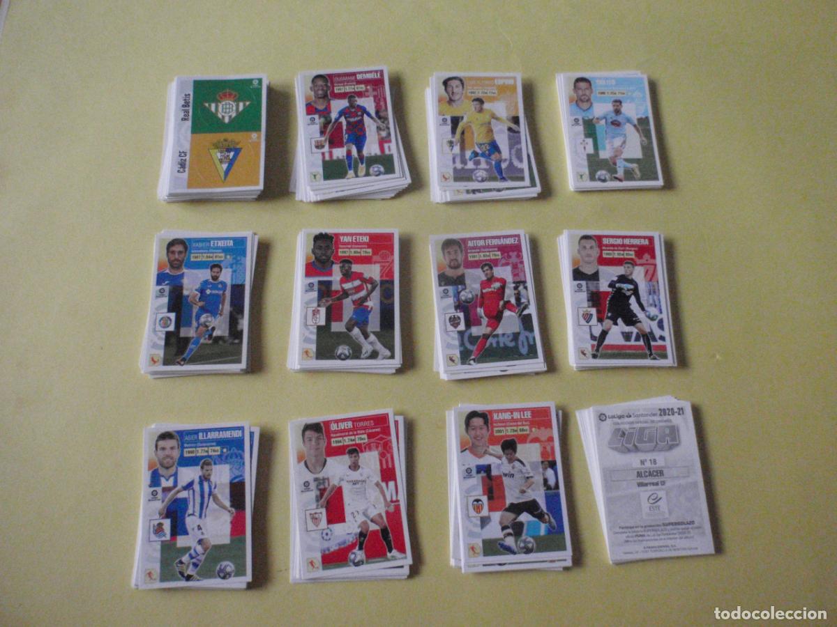 Figurine di Calcio: Lote 267 cromos stickers de futbol diferentes LIGA EDICIONES ESTE 2020 2021. NUNCA PEGADOS. 20 21