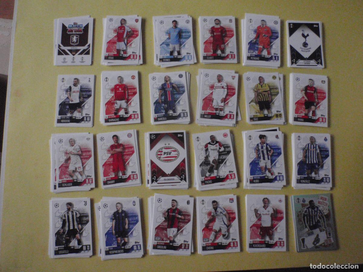 Cromos de f&uacute;tbol: LOTE 211 Cromos diferentes f&uacute;tbol MATCH ATTAX UEFA Champions League 2024 2025 Trading Cards TOPPS