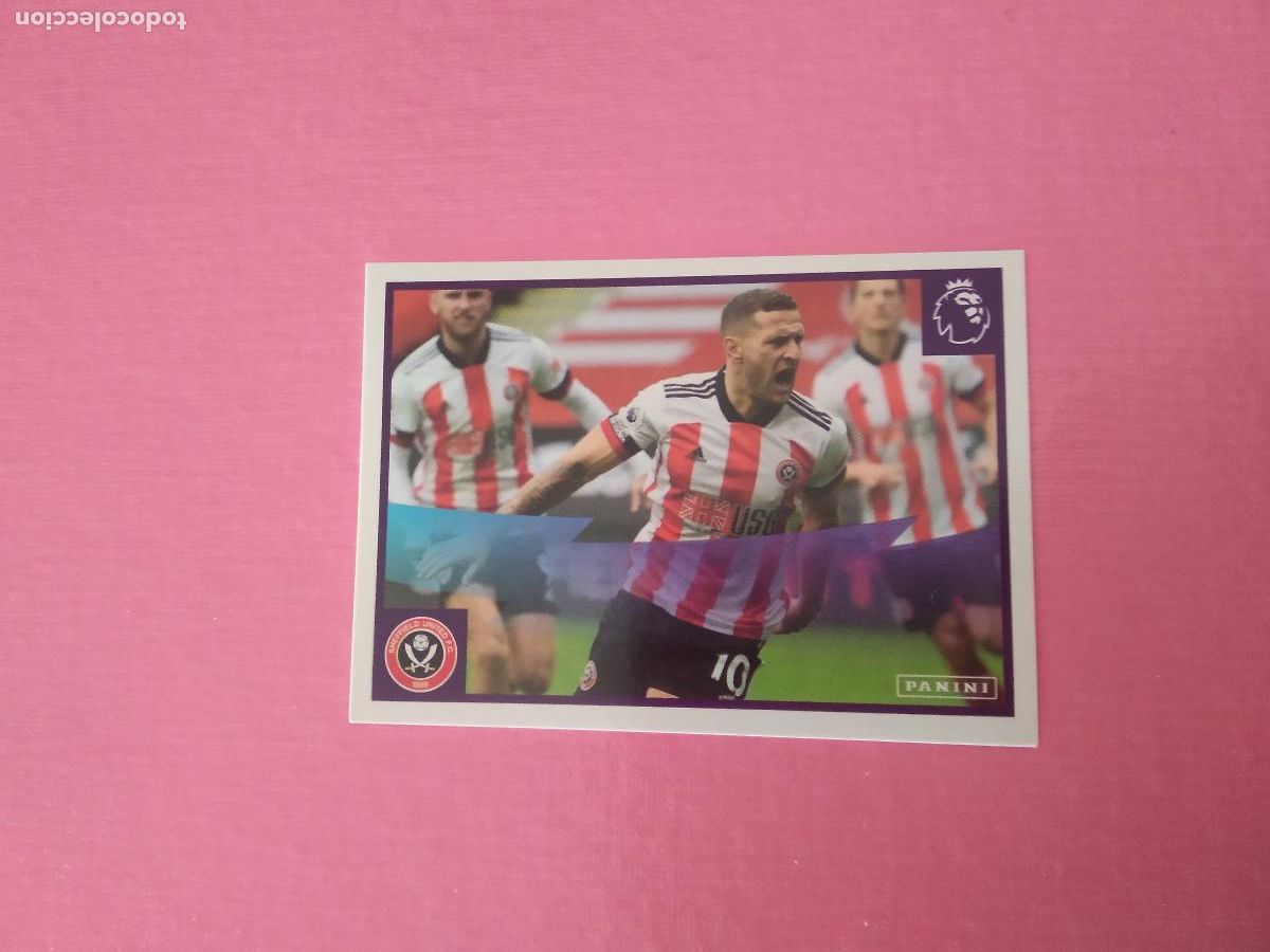 Cromos de F&uacute;tbol: 494 SHEFFIELD CROMO FUTBOL PANINI LIGA INGLATERRA 20-21 PREMIER LEAGUE 2020-2021