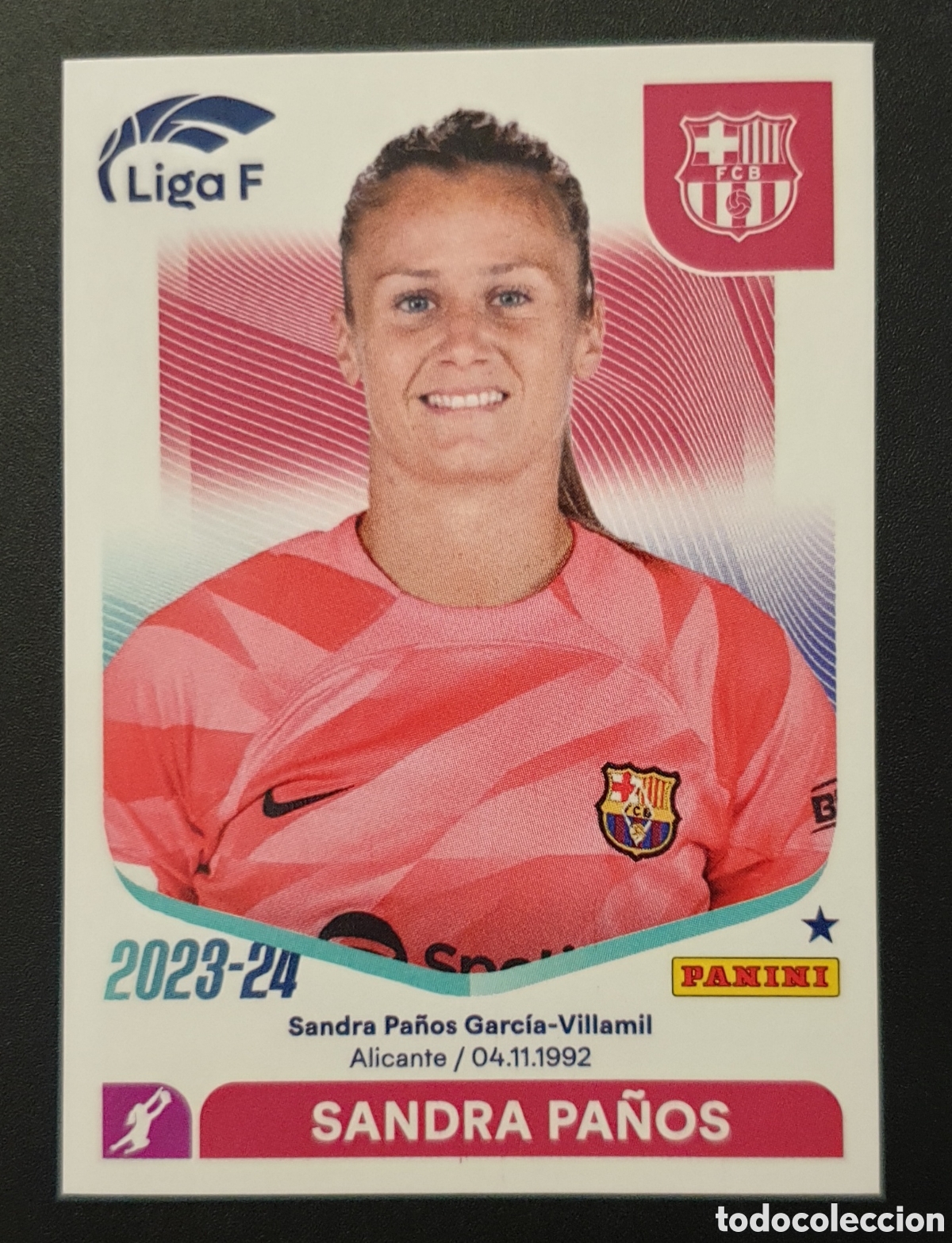 Cromos de f&uacute;tbol: CROMO N&deg; 44 SANDRA PA&Ntilde;OS FC BARCELONA LIGA F FEMENINA 2023 2024 23 24 PANINI