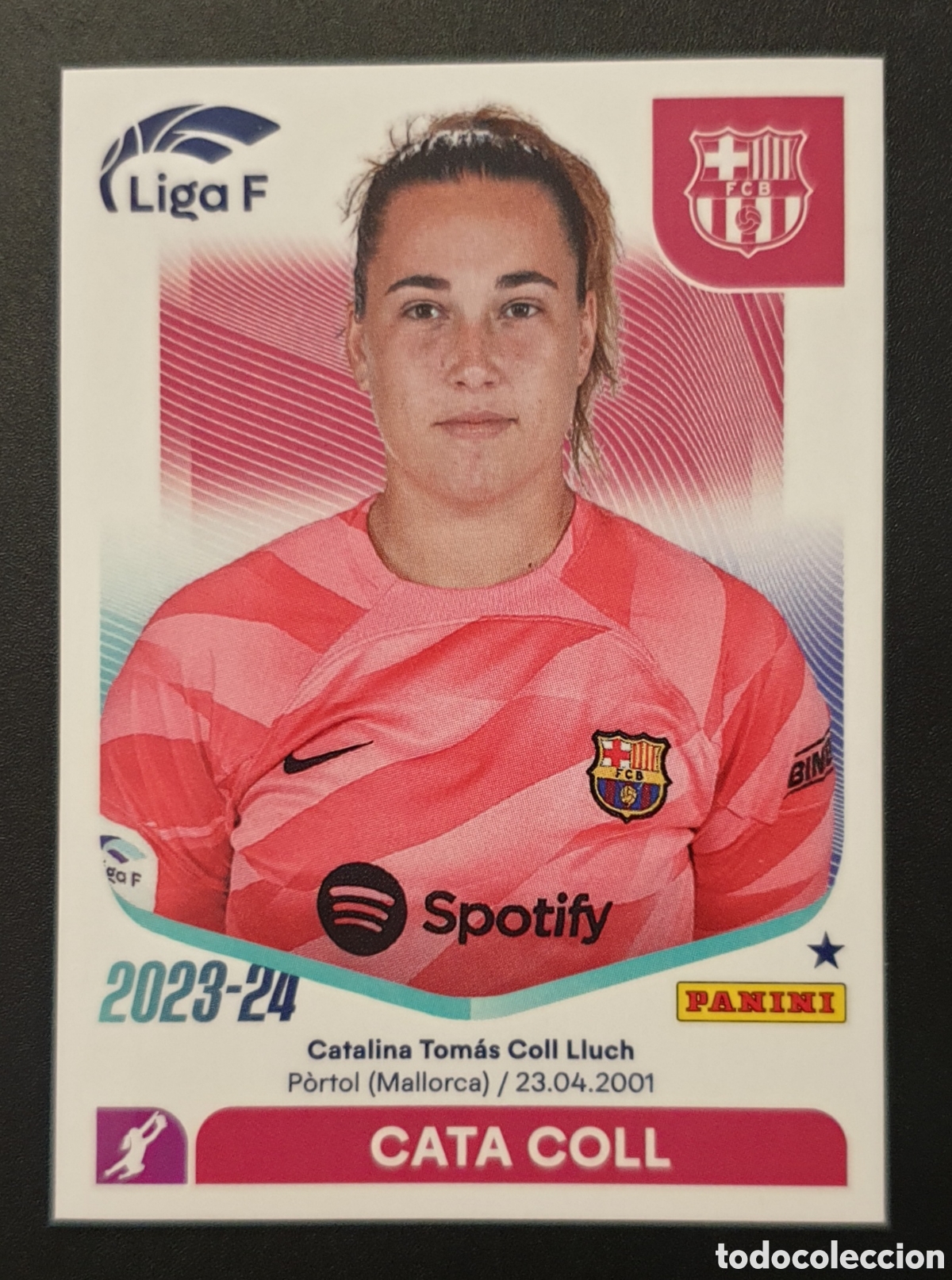 Cromos de f&uacute;tbol: CROMO N&deg; 45 CATA COLL FC BARCELONA LIGA F FEMENINA 2023 2024 23 24 PANINI