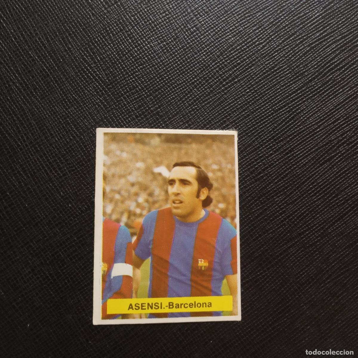Carte De Foot Vintage Juan Manuel Asensi – FC Barcelone – Saison 1973-74 – Panini (édition FHER) – Super état