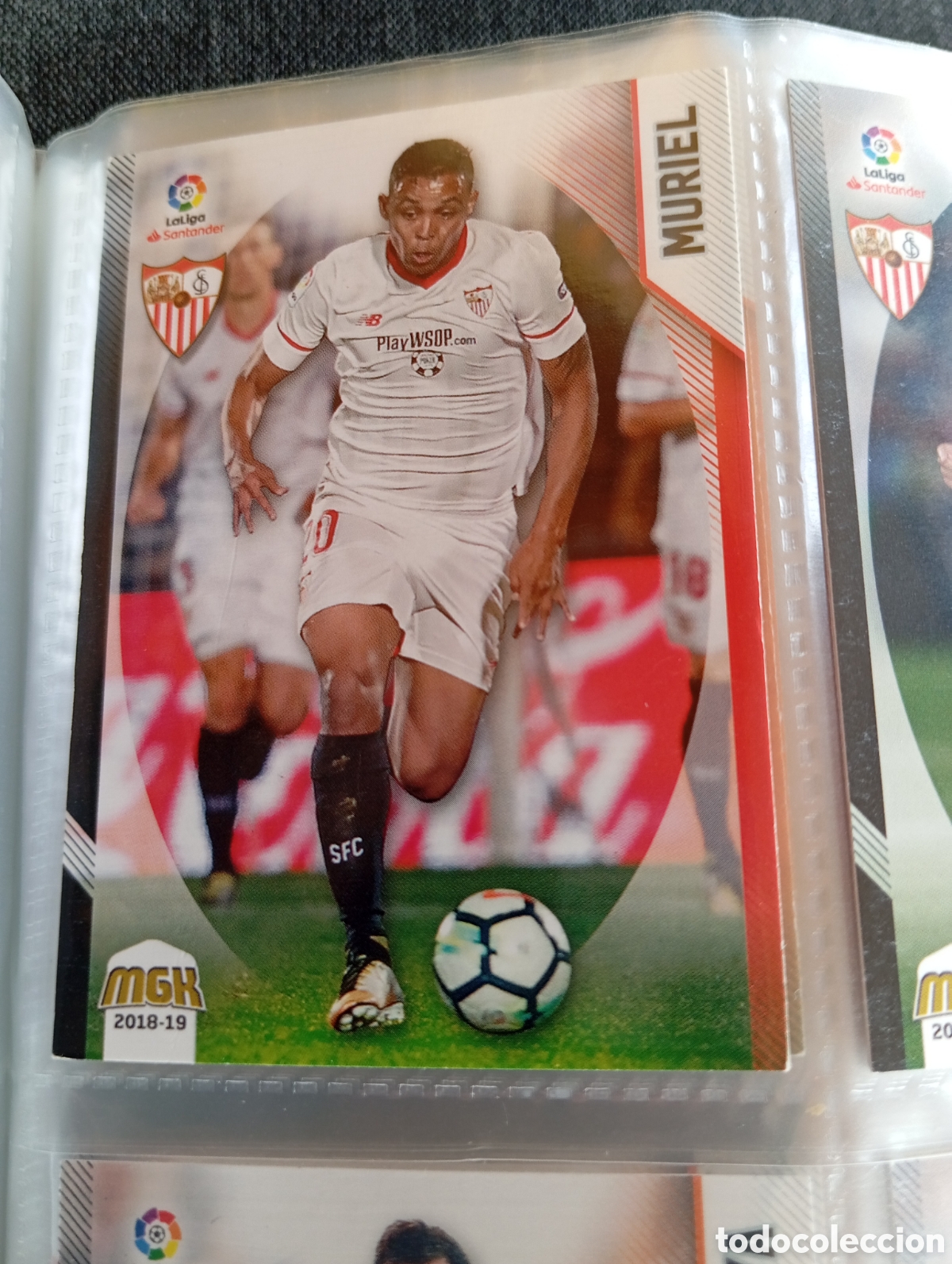 Fu&szlig;ball-Sticker: Muriel Sevilla Ficha Cromo de futbol Megacracks 2018-2019 Liga Santander MGK 18-19 Panini