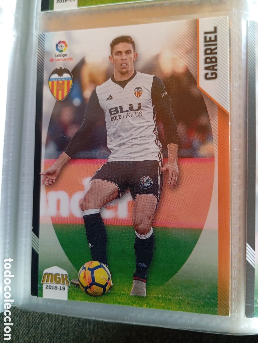 Cromos de Futebol: Gabriel Valencia Ficha Cromo de futbol Megacracks 2018-2019 Liga Santander MGK 18-19 Panini