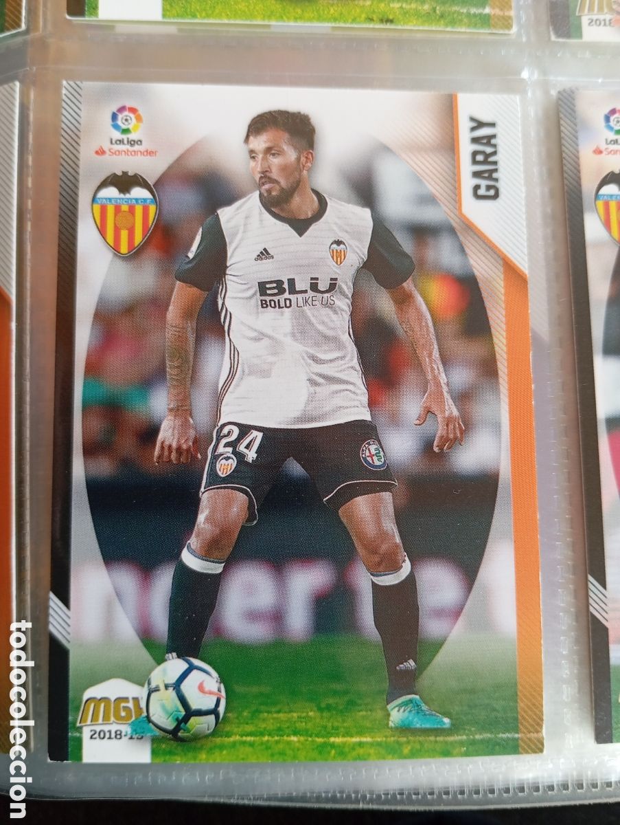 Cromos de Futebol: Garay Valencia Ficha Cromo de futbol Megacracks 2018-2019 Liga Santander MGK 18-19 Panini