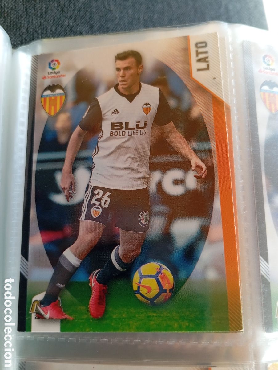 Cromos de Futebol: Lato Valencia Ficha Cromo de futbol Megacracks 2018-2019 Liga Santander MGK 18-19 Panini