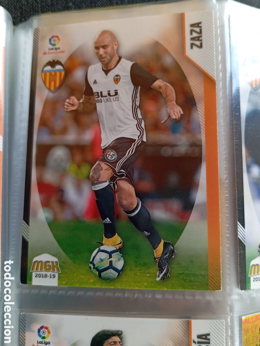 Cromos de Futebol: Zaza Valencia Ficha Cromo de futbol Megacracks 2018-2019 Liga Santander MGK 18-19 Panini
