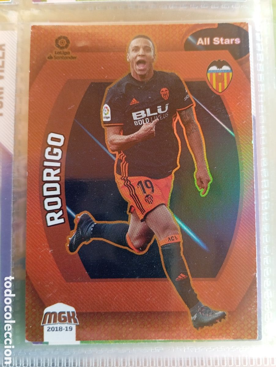 Cromos de Futebol: ALL STARS Rodrigo Valencia Ficha Cromo de futbol Megacrack 2018-2019 Liga Santander MGK 18-19 Panini