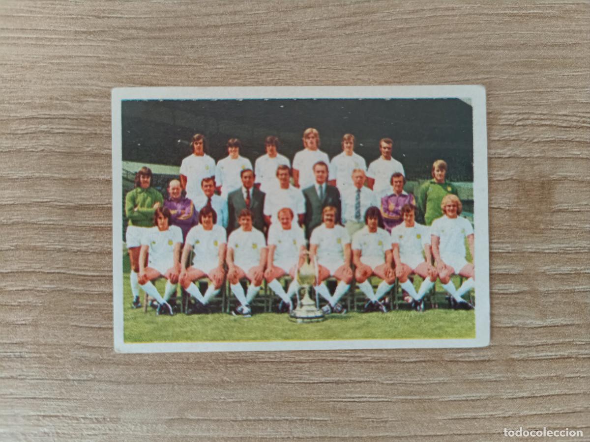 Football Stickers: CROMO DE F&Uacute;TBOL EDITORIAL FHER LEEDS UNITED SIN PEGAR NUNCA PEGADO 75 76 1975 1976