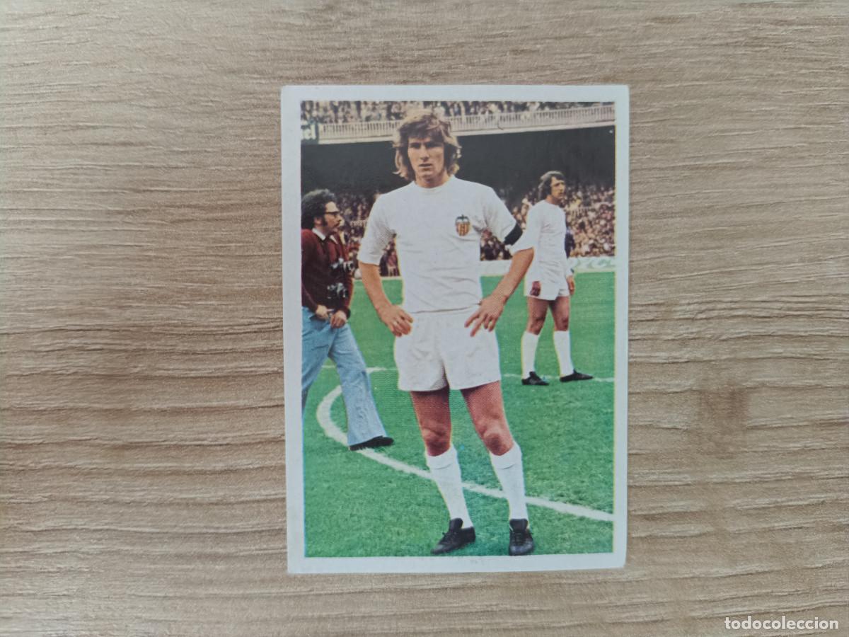 Figurine di Calcio: CROMO DE F&Uacute;TBOL EDITORIAL FHER JARA VALENCIA SIN PEGAR NUNCA PEGADO 75 76 1975 1976