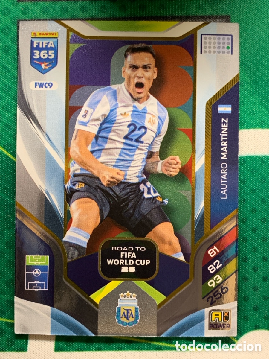 Cromos de f&uacute;tbol: FWC9 Lautaro Mart&iacute;nez Argentina POWER / Road to FIFA World Cup 26 ADRENALYN FIFA 365 2026