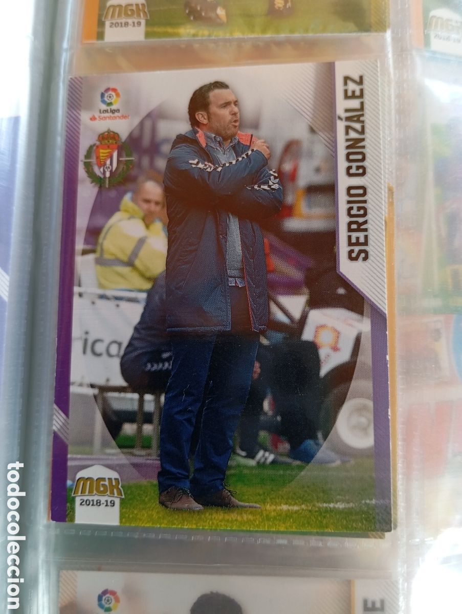 Cromos de Futebol: Sergio Gonzalez Valladolid Ficha Cromo de futbol Megacrack 2018-2019 Liga Santander MGK 18-19 Panini