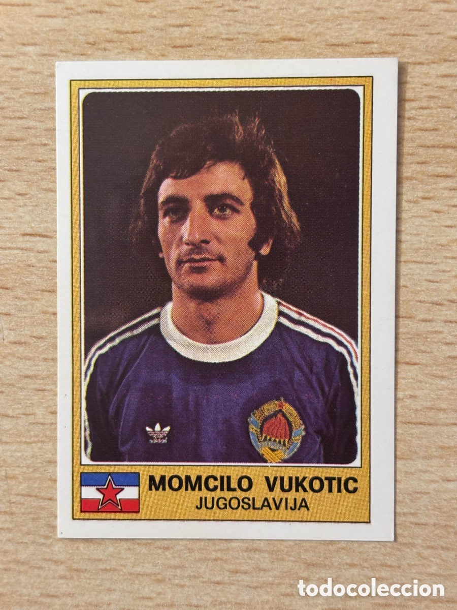 Cromos de f&uacute;tbol: # 163 Momcilo Vukotic Yugoslavia Euro Football 76 Panini sin pegar