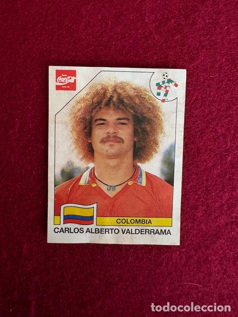 Cromos de f&uacute;tbol: PANINI MUNDIAL ITALIA 90 COCA COLA (URUGUAY) - N&deg; 300 - CARLOS VALDERRAMA - DESPEGADA DE ALBUM