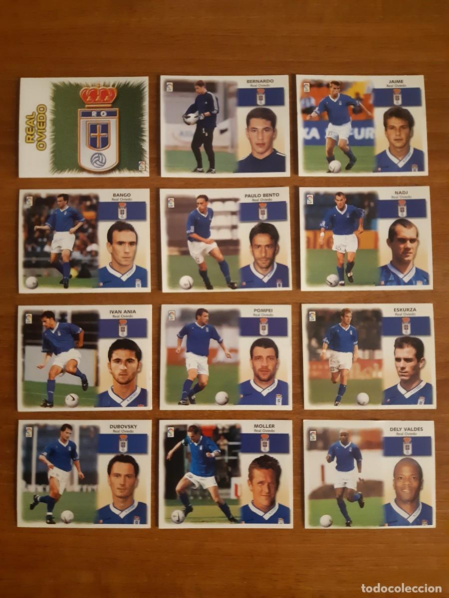 Figurine di Calcio: Lote 12 cromos diferentes Real Oviedo Liga 99-00 ESTE. Nunca pegados, sin pegar