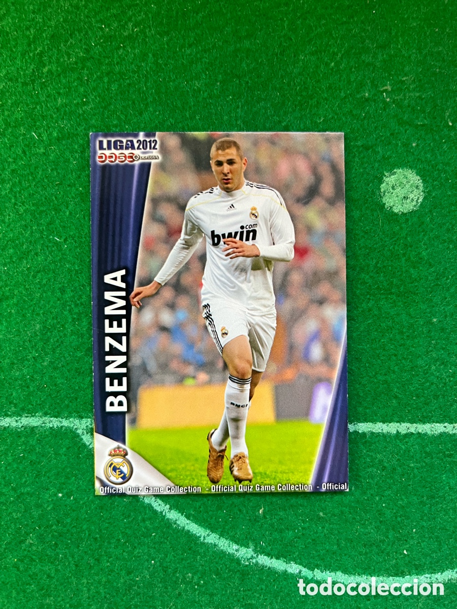 Fu&szlig;ball-Sticker: 47 KARIM BENZEMA REAL MADRID LAS FICHAS DE LA LIGA 2011 2012 MUNDICROMO