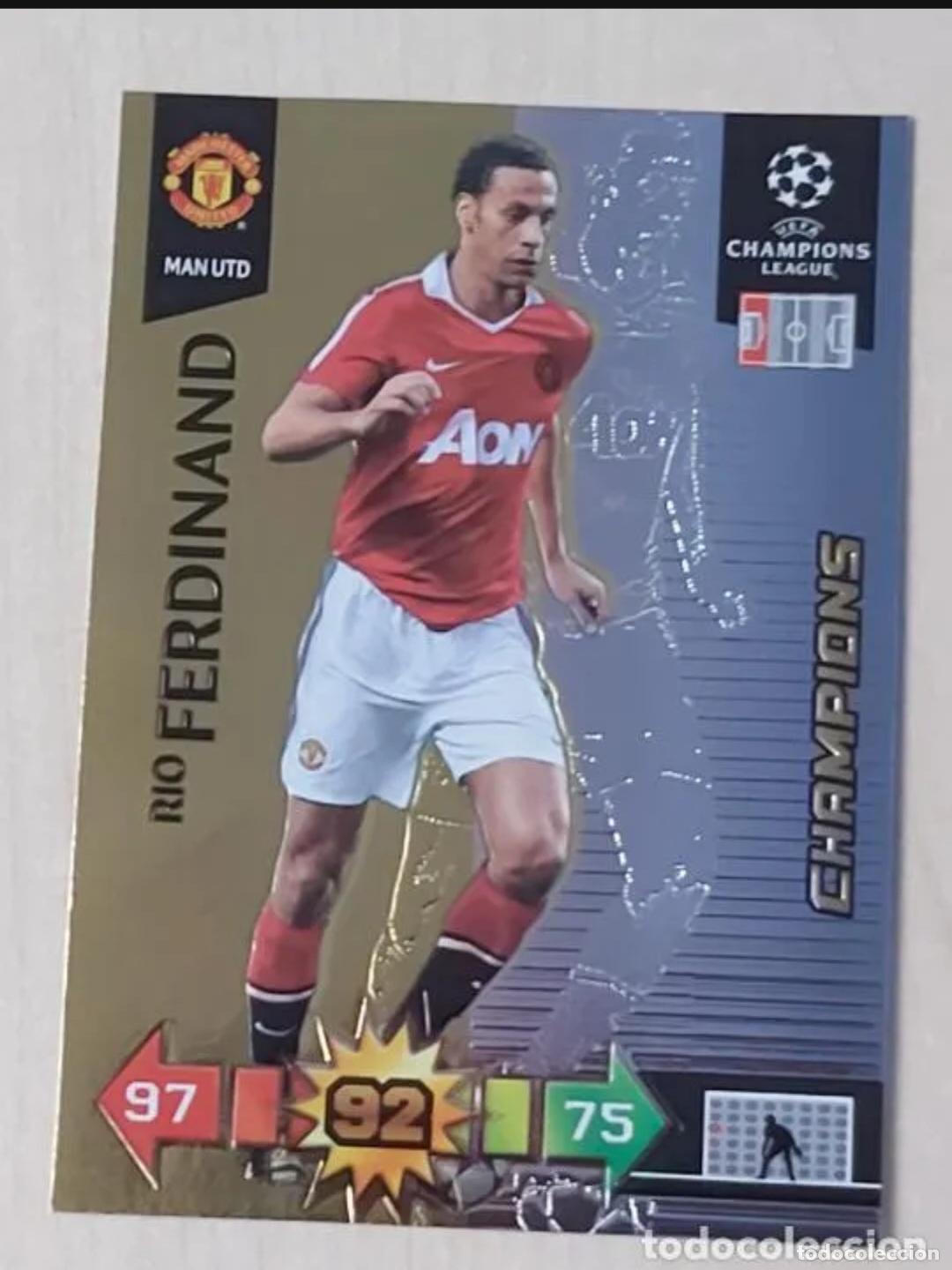 Cromos de f&uacute;tbol: RIO FERDINAND - CHAMPIONS - ADRENALYN CHAMPIONS LEAGUE 2010 2011 - 10 11 - MANCHESTER UNITED