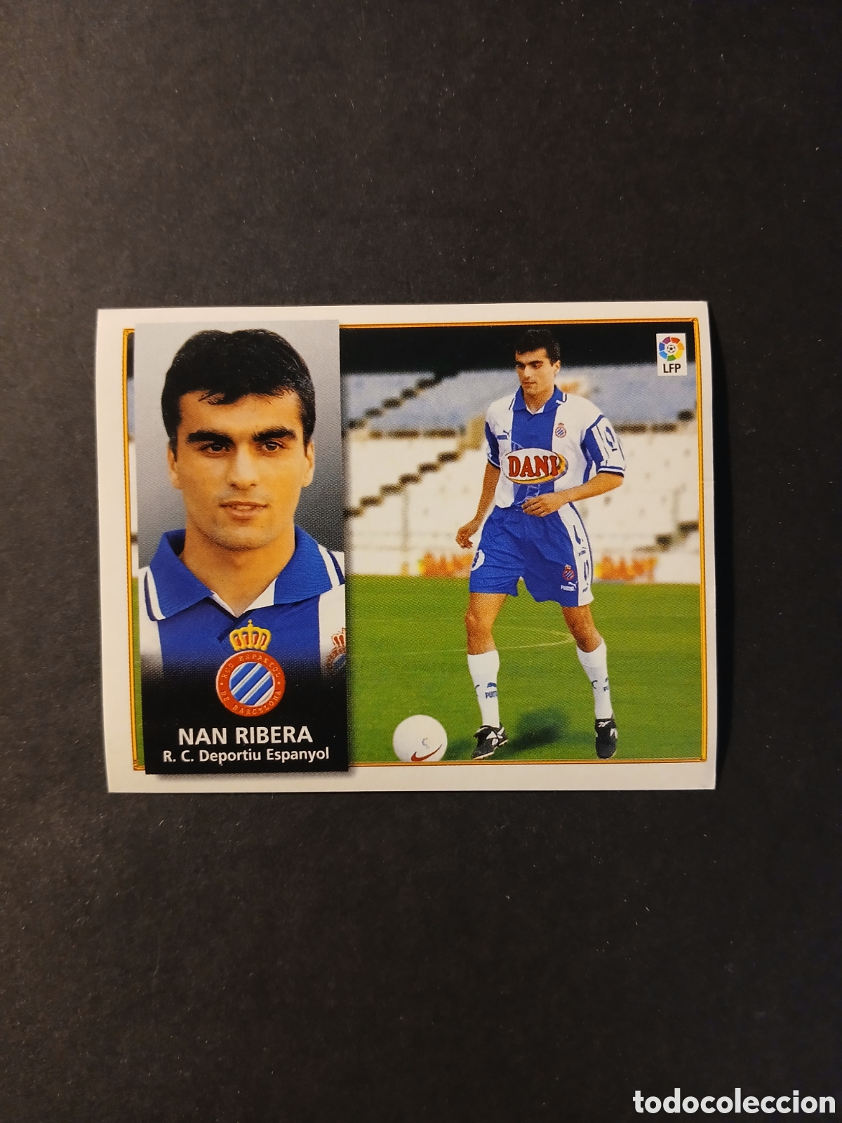 Cromos de F&uacute;tbol: NAN RIBERA ESPANYOL FICHAJE 12 VERSION SIN RAYA LIGA ESTE 1998/99 98 99 NUNCA PEGADO SIN PEGAR