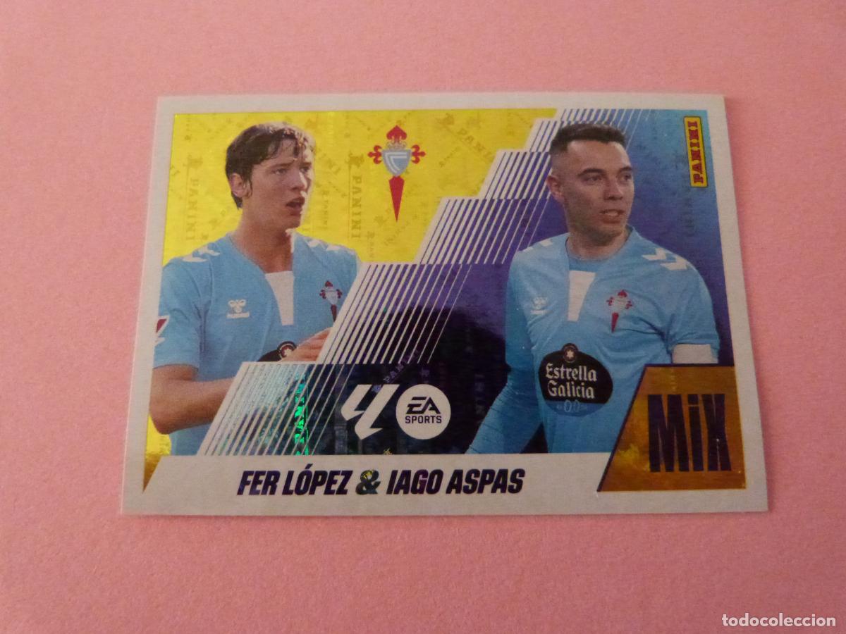Cromos de F&uacute;tbol: CROMO FUTBOL FER LOPEZ IAGO ASPAS CELTA DE VIGO MIX SIN PEGAR N&ordm; 8 LIGA ESTE 2025-2026/25-26