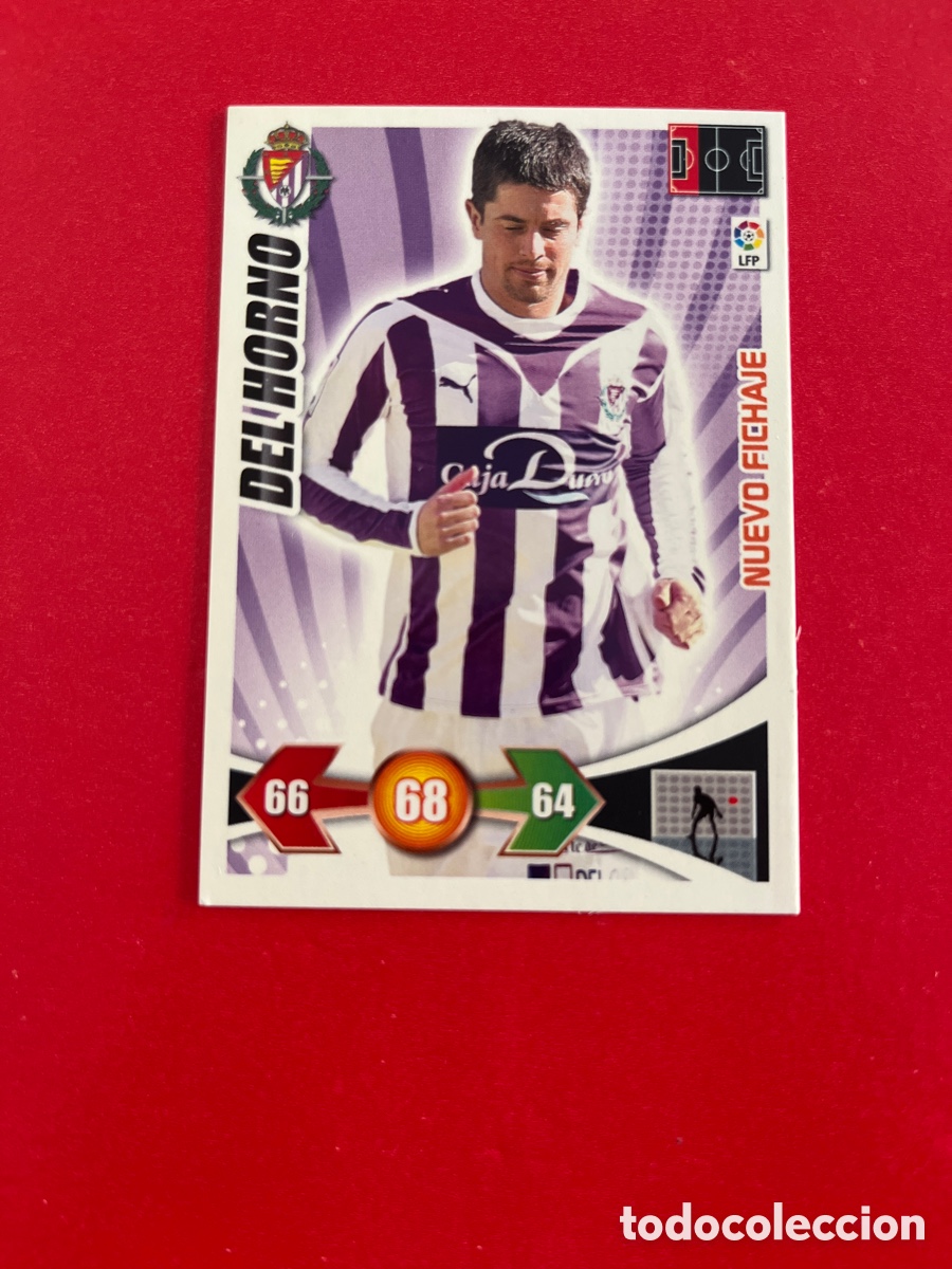 Cartes &agrave; collectionner de Football: DEL HORNO REAL VALLADOLID NUEVO FICHAJE ADRENALYN 2009 2010 PANINI XL 09 10 CARTA CROMO FUTBOL