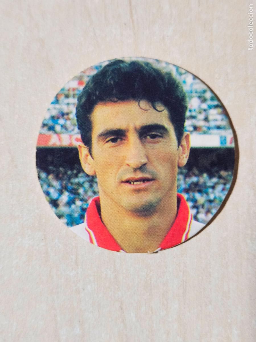 Fu&szlig;ball-Sticker: 40 JIM&Eacute;NEZ - SEVILLA -- 1994/1995 TAZO MUNDICROMO F&Uacute;TBOL TOTAL C.G.R. 94-95
