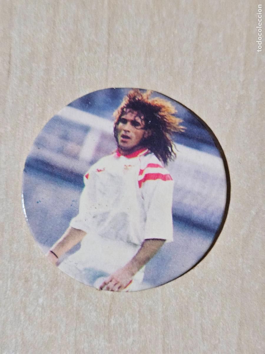 Figurine di Calcio: 7 DIEGO - SEVILLA -- 1994/1995 TAZO MUNDICROMO F&Uacute;TBOL TOTAL C.G.R. 94-95