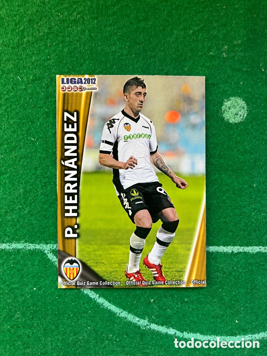 Cromos de f&uacute;tbol: 71 PABLO HERN&Aacute;NDEZ VALENCIA LAS FICHAS DE LA LIGA 2011 2012 MUNDICROMO