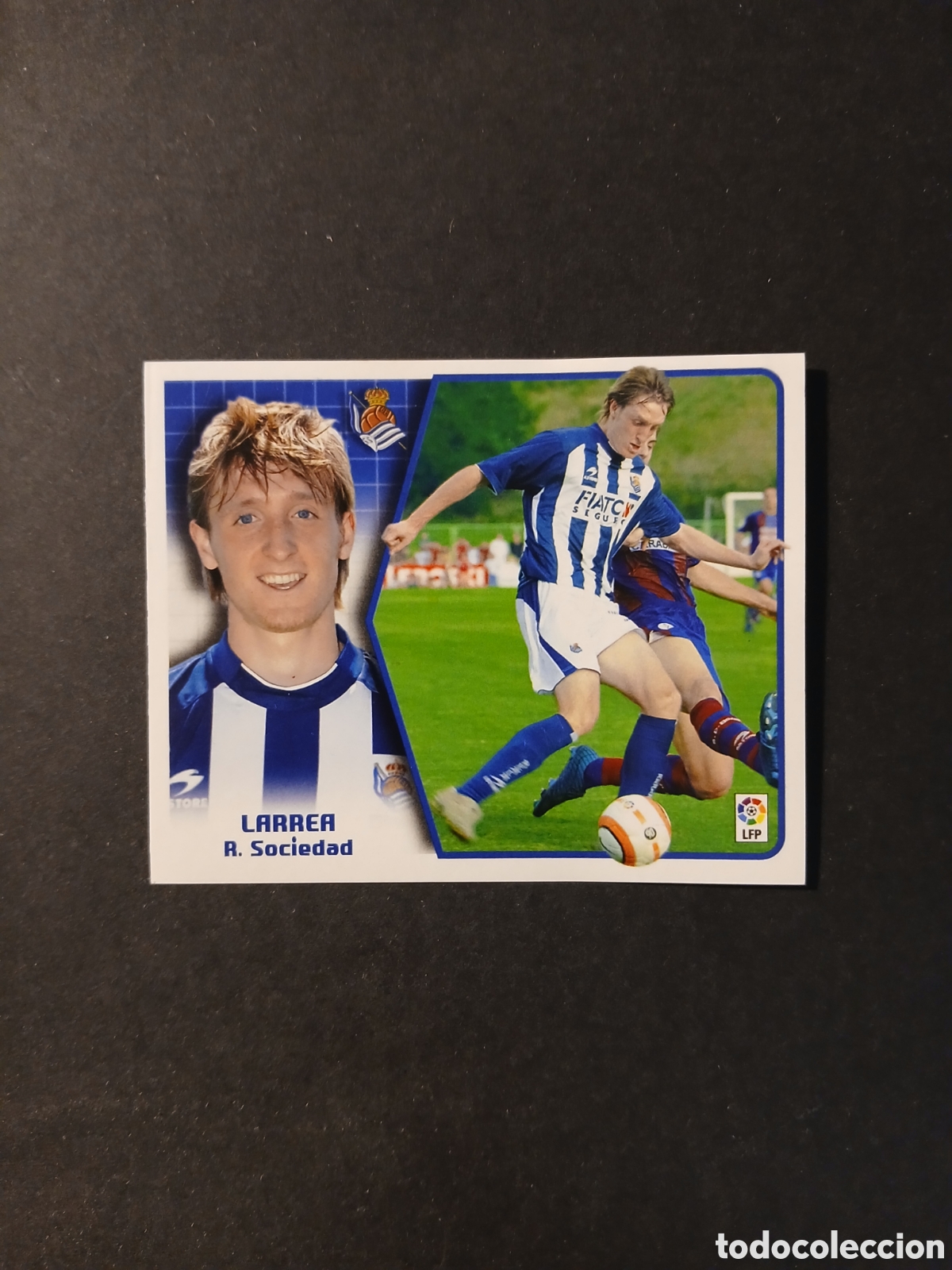 Cromos de f&uacute;tbol: LARREA REAL SOCIEDAD COLOCA LIGA ESTE 2005/06 05 06 NUNCA PEGADO SIN PEGAR