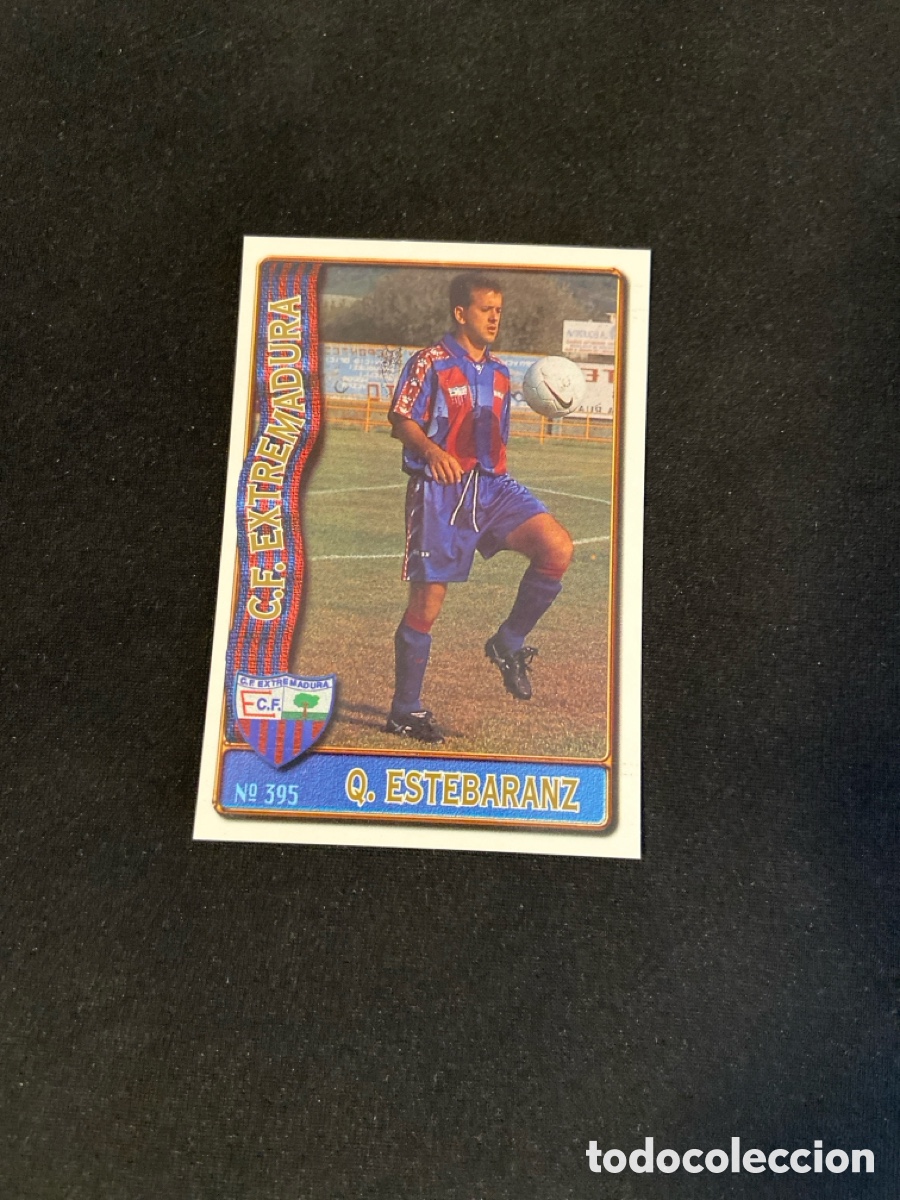 Fu&szlig;ball-Sticker: Q ESTEBARANZ 395 (EXTREMADURA) MUNDICROMO 1996-1997 96 97 FICHAS LIGA F-1