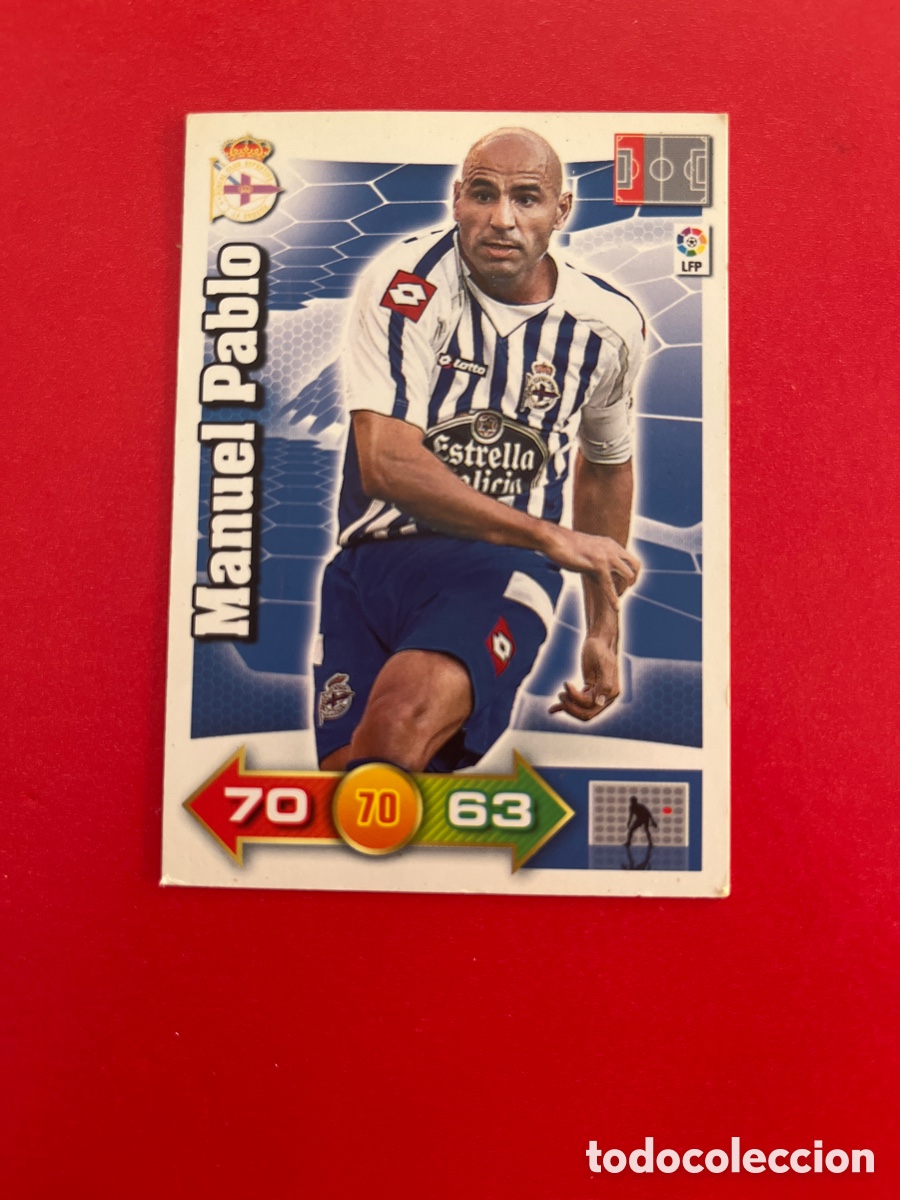 Cromos de F&uacute;tbol: MANUEL PABLO DEPORTIVO DE LA CORU&Ntilde;A 74 ADRENALYN 2010 2011 PANINI XL 09 10 CARTA CROMO FUTBOL