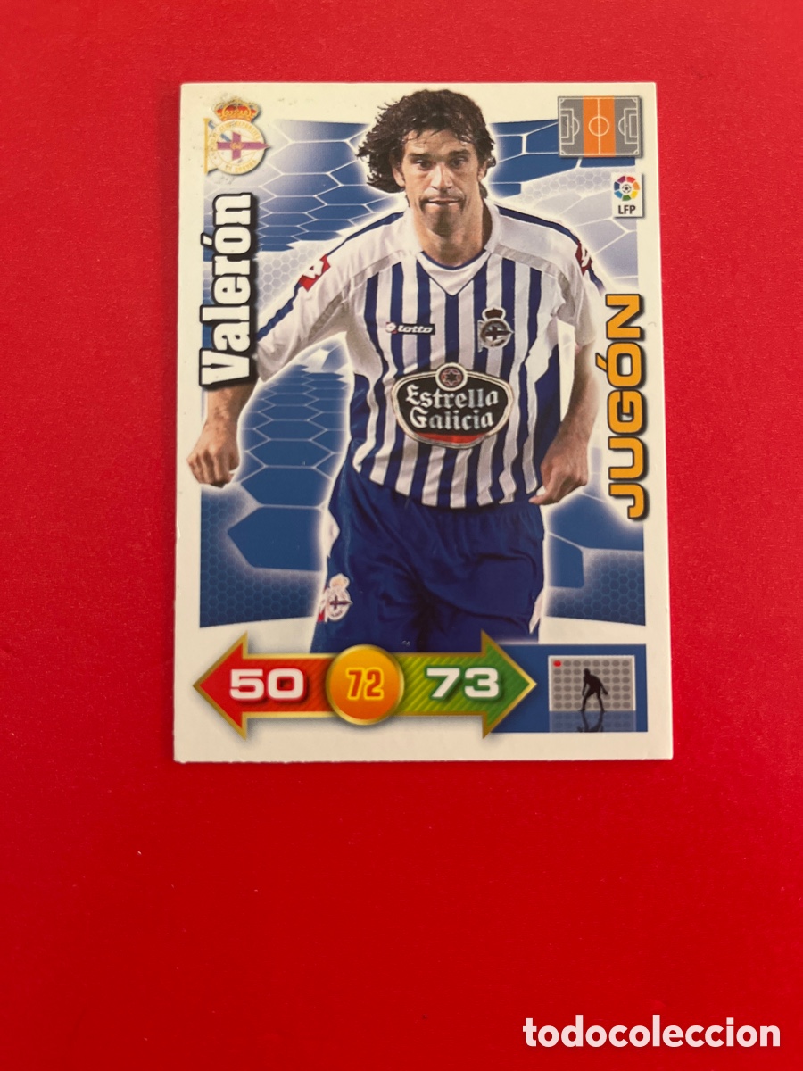 Cromos de F&uacute;tbol: VALERON JUGON DEPORTIVO DE LA CORU&Ntilde;A 83 ADRENALYN 2010 2011 PANINI XL 10 11 CARTA CROMO FUTBOL