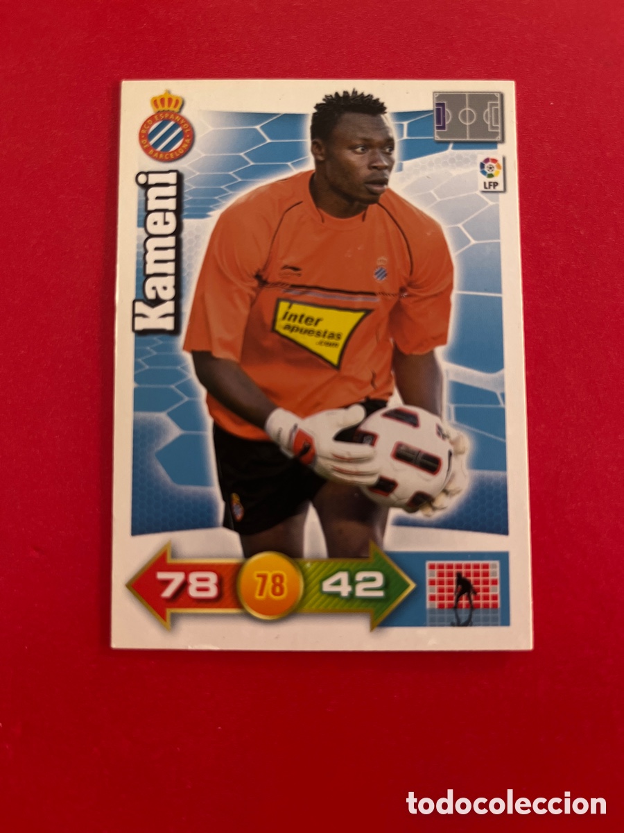 Cromos de F&uacute;tbol: KAMENI R.C.D.ESPA&Ntilde;OL 91 ADRENALYN 2010 2011 PANINI XL 09 10 CARTA CROMO FUTBOL