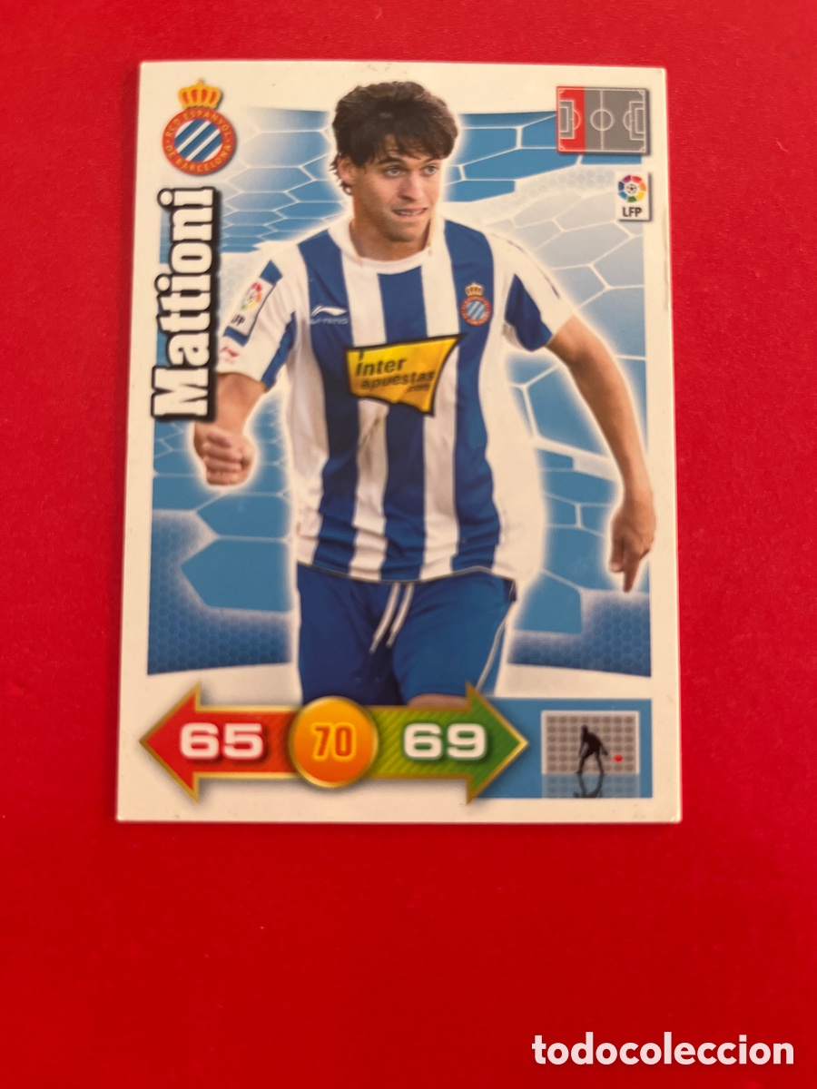 Cromos de f&uacute;tbol: MATTIONI R.C.D.ESPA&Ntilde;OL 93 ADRENALYN 2010 2011 PANINI XL 09 10 CARTA CROMO FUTBOL