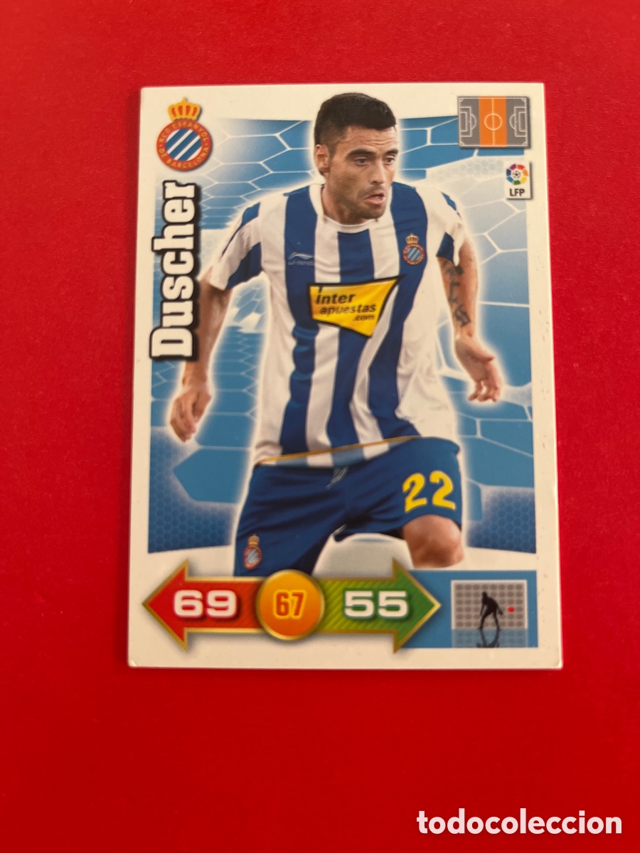Cromos de F&uacute;tbol: DUSCHER R.C.D.ESPA&Ntilde;OL 98 ADRENALYN 2010 2011 PANINI XL 09 10 CARTA CROMO FUTBOL