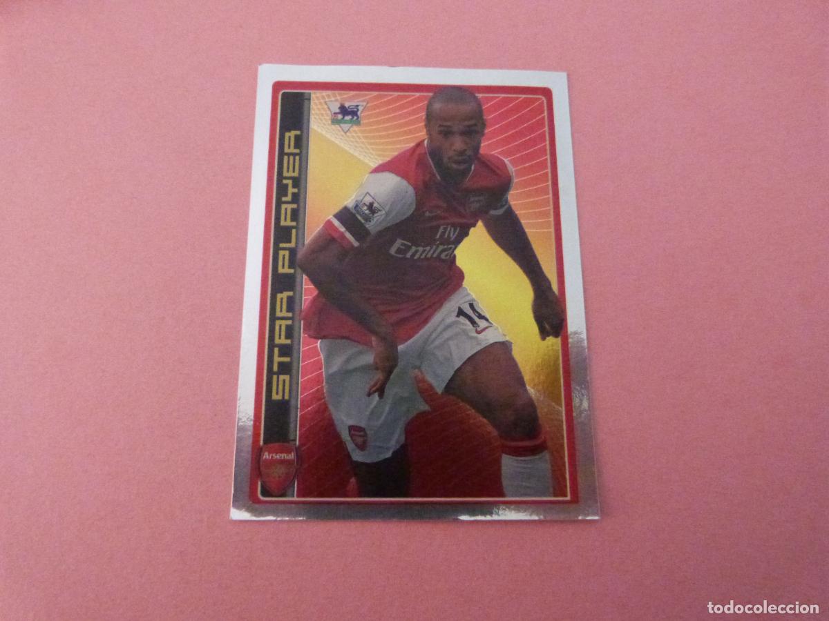 Cromos de f&uacute;tbol: CROMO FUTBOL HENRY ARSENAL F.C. SIN PEGAR N&ordm; 6 F.A. PREMIER LEAGUE 07 MERLIN
