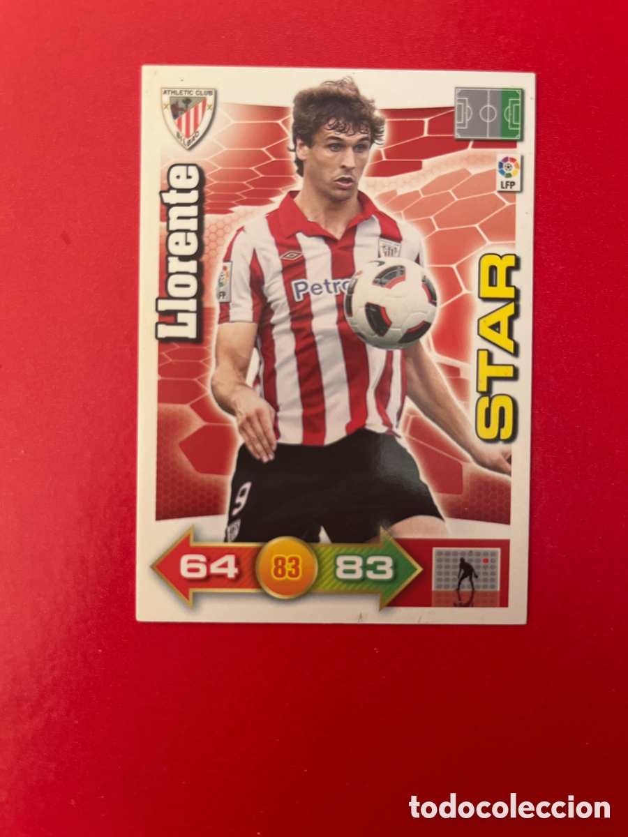 Cromos de f&uacute;tbol: LLORENTE STAR ATHLETIC CLUB 35 ADRENALYN 2010 2011 PANINI XL 10 11 CARTA CROMO FUTBOL